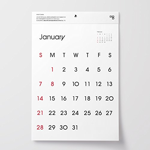 2018 D-BROS Typeface Calendar “Avant Garde”