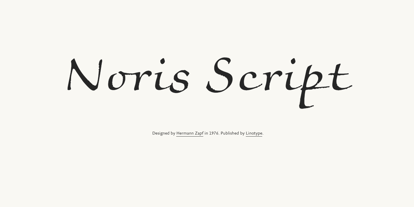 Noris Script
