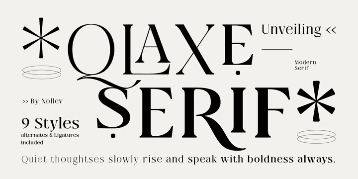 Qlaxe Serif